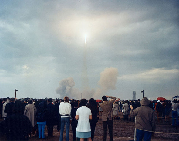 アポロ14号の打ち上げ時の様子
