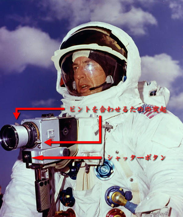 アポロ13号のジム・ラベルとカメラ